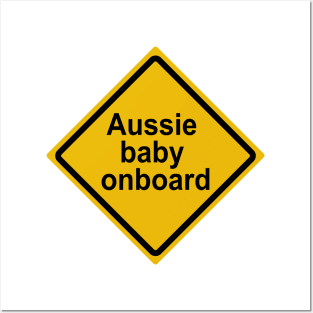 Aussie baby on board. Posters and Art